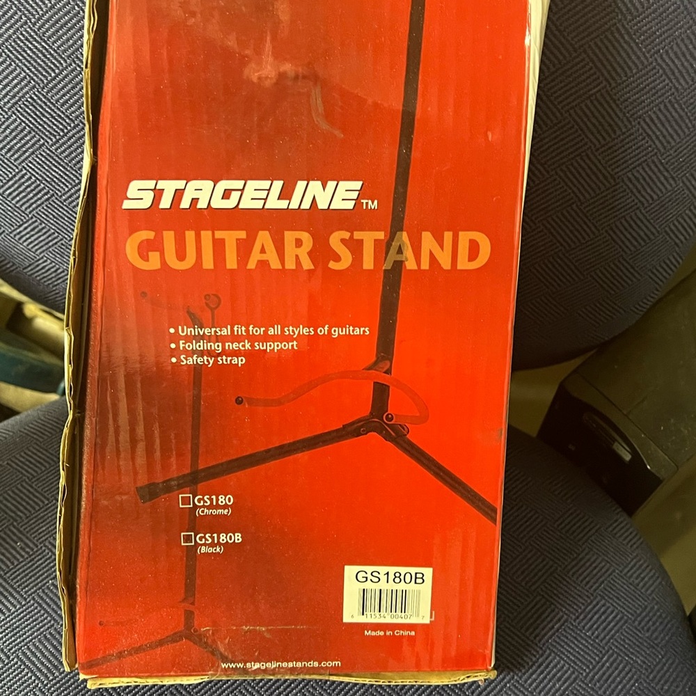 Stage line guitar stand black